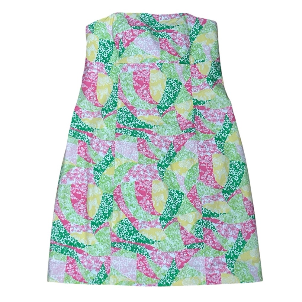Lilly Pulitzer Franco Wing Ding Strapless Sundress 10